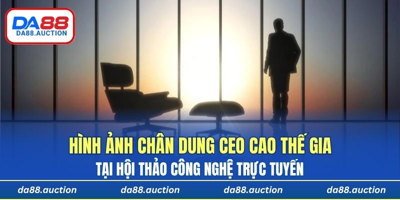 Hình ảnh chân dung Ceo Cao Thế Gia tại hội thảo công nghệ trực tuyến