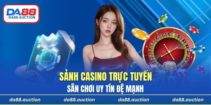Giao diện chính sảnh casino trực tuyến với nhà cái SA Gaming