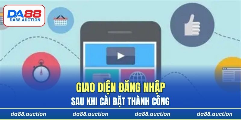 Giao diện đăng nhập sau khi cài đặt thành công