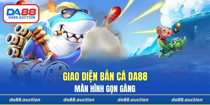 Màn hình gọn gàng giao diện DA88 khi chơi trên điện thoại và máy tính